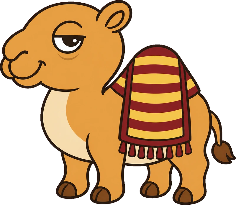 Sabr the camel, thriving