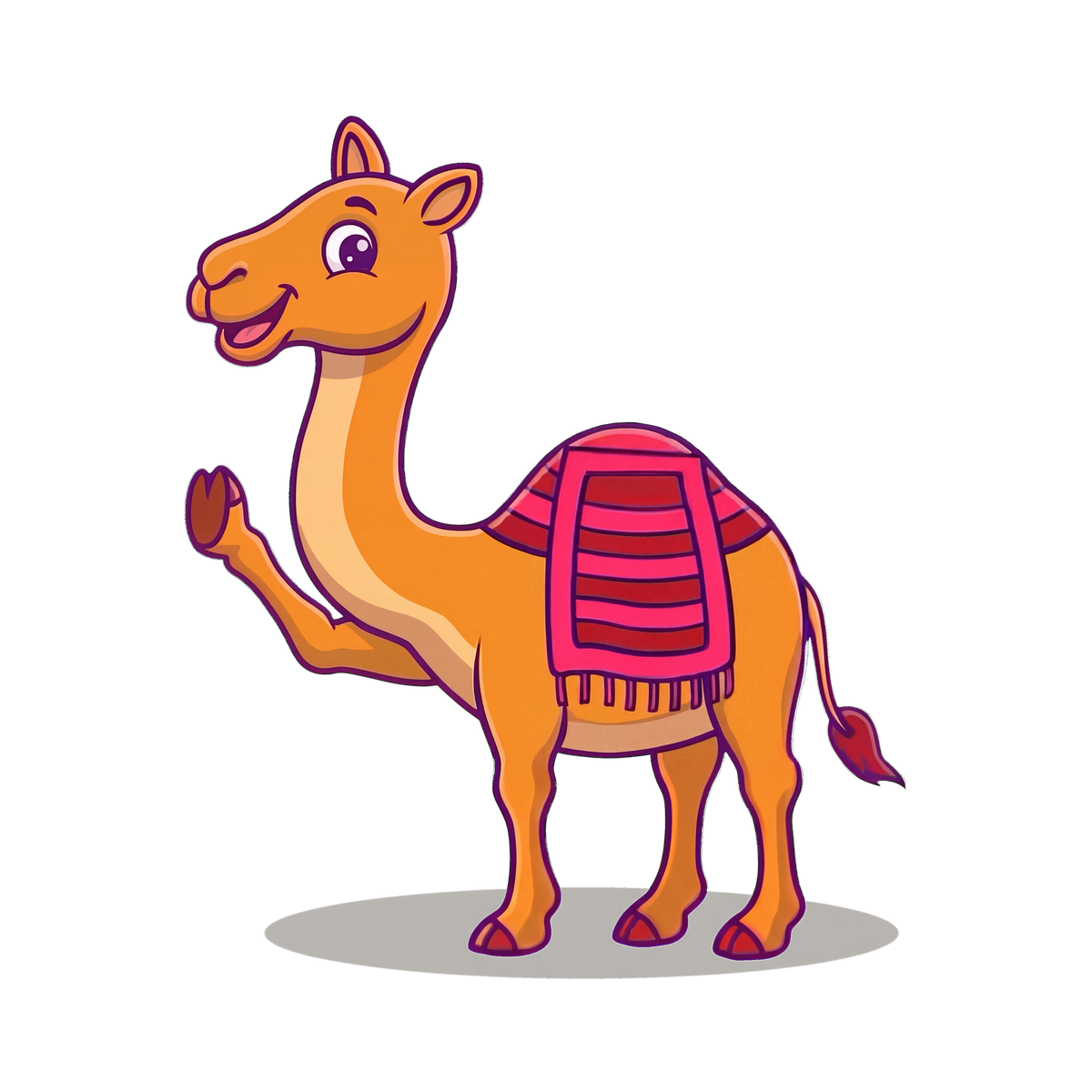 Sabr the Camel waving